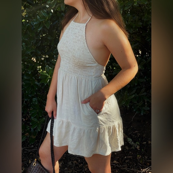 Urban Renewal Dresses & Skirts - Urban Renewal Linen Halter Neck Dress